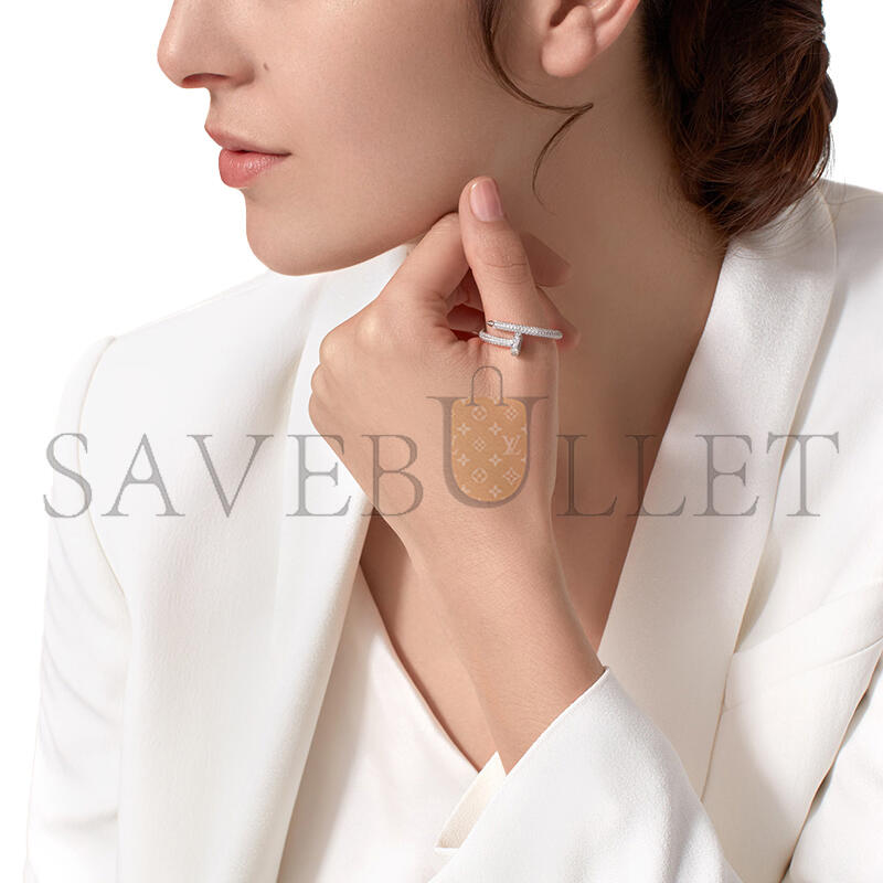 CARTIER JUSTE UN CLOU RING, CLASSIC MODEL, PAVED N4748700